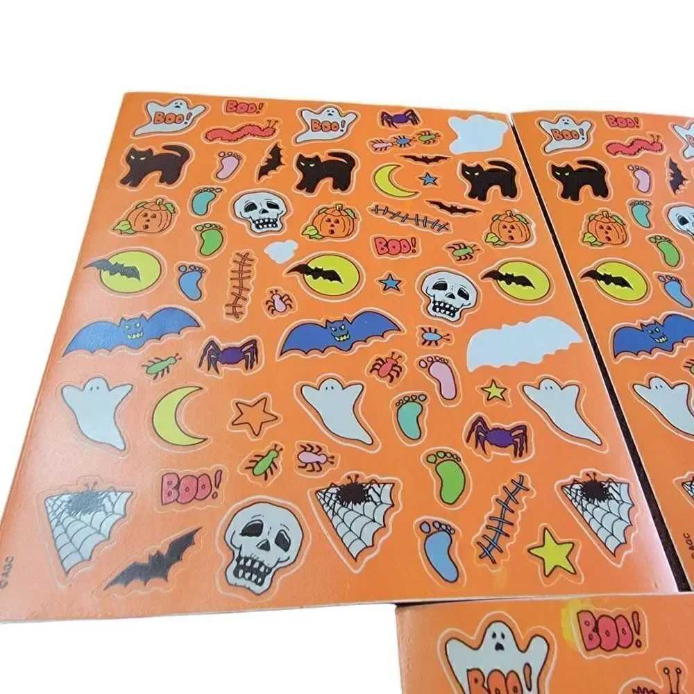 American Greeting Card Vintage Halloween Sticks Sheet X 3 Sull Black Cat